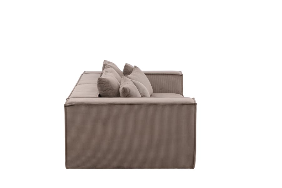 VIND COLLECTION Gillholmen Sofa - Brun, Stoff (polyester)