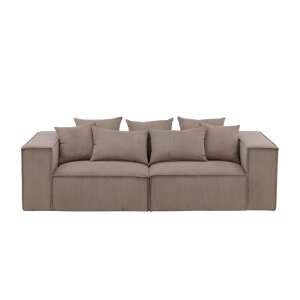 VIND COLLECTION Gillholmen Sofa - Brun, Stoff (polyester)