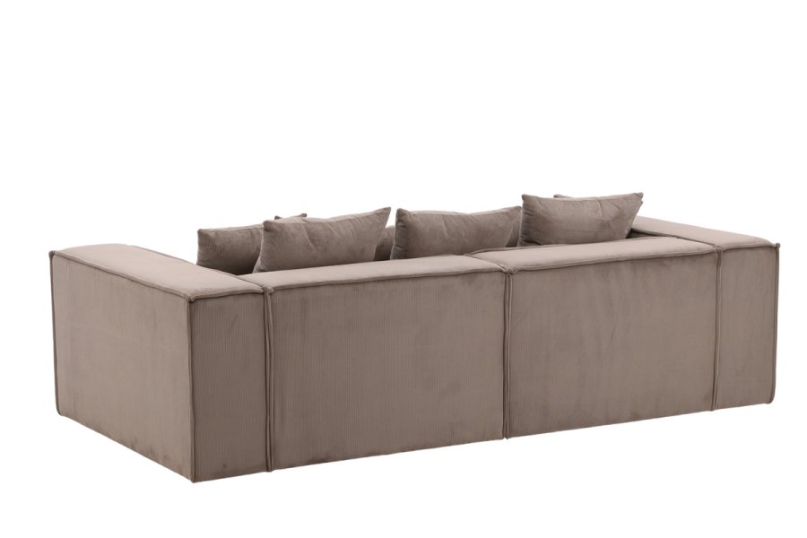 VIND COLLECTION Gillholmen Sofa - Brun, Stoff (polyester)