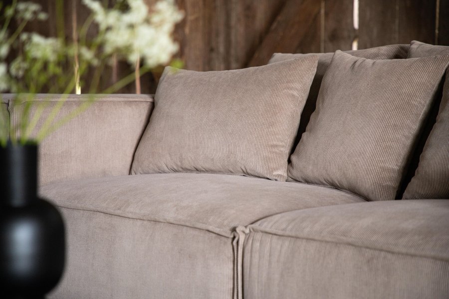 VIND COLLECTION Gillholmen Sofa - Brun, Stoff (polyester)