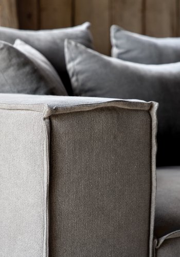 VIND COLLECTION Gillholmen Sofa - Gr, Stoff (lin)