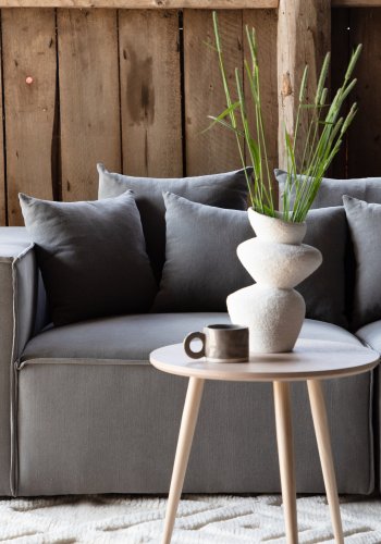 VIND COLLECTION Gillholmen Sofa - Gr, Stoff (lin)