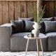 VIND COLLECTION Gillholmen Sofa - Gr, Stoff (lin)