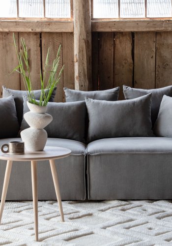 VIND COLLECTION Gillholmen Sofa - Gr, Stoff (lin)