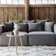VIND COLLECTION Gillholmen Sofa - Gr, Stoff (lin)