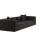 VIND COLLECTION Gillholmen Sofa - Svart, Stoff (Boucl)