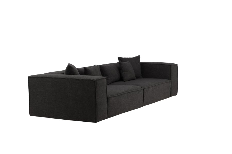 VIND COLLECTION Gillholmen Sofa - Svart, Stoff (Boucl)