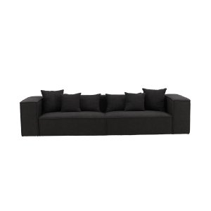 VIND COLLECTION Gillholmen Sofa – Schwarz, Stoff (Bouclé)
