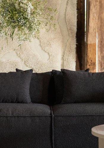 VIND COLLECTION Gillholmen Sofa - Svart, Stoff (Boucl)