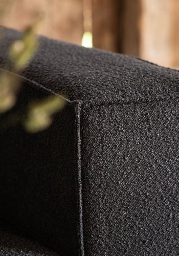 VIND COLLECTION Gillholmen Sofa - Svart, Stoff (Boucl)