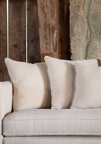 VIND COLLECTION Segelskären Sofa - Hvit, Stoff (lin)