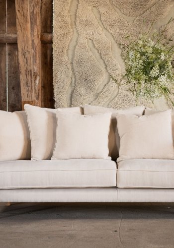 VIND COLLECTION Segelsk�ren Sofa - Hvid, Stof (linned)