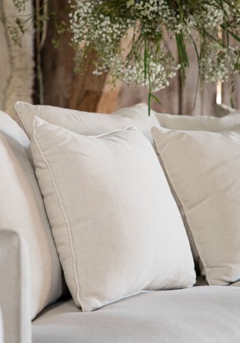 VIND COLLECTION Segelskären Sofa - Hvit, Stoff (lin)