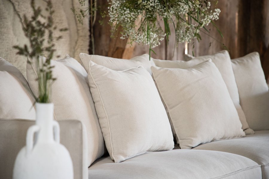 VIND COLLECTION Segelskären Sofa - Hvit, Stoff (lin)