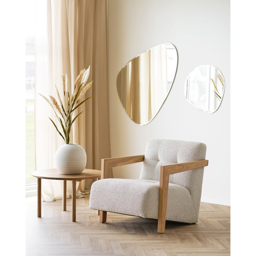 HOUSE NORDIC Devonport v�gspejl, facetslebet, organisk - spejlglas (100x70)