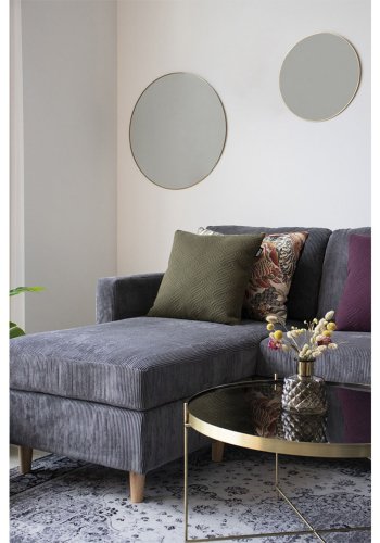 HOUSE NORDIC rundt Jersey veggspeil - speilglass og messingstl (40)