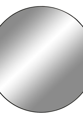 HOUSE NORDIC Jersey Wandspiegel – Spiegelglas und schwarzer Stahl (100) 