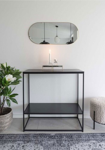 HOUSE NORDIC Jerseyspeil - Speil, stl, messinglook, 35x80 cm