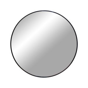 HOUSE NORDIC Madrid vgspejl, rund - spejlglas og sort aluminium (60)