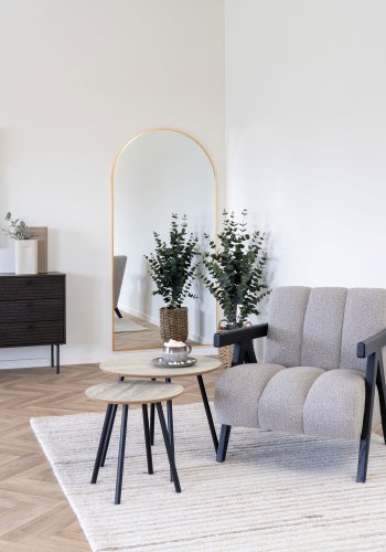 HOUSE NORDIC Madrid Speil - Speil, aluminium, messinglook 90x180 cm