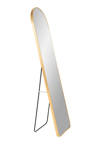 HOUSE NORDIC Madrid golvspegel, rektangul�r - spegelglas och m�ssing aluminium (150x40)