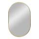 HOUSE NORDIC Madrid veggspeil, oval - speilglass og messing aluminium (80x50)