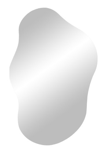 HOUSE NORDIC Palermo veggspeil, organisk - speilglass og aluminium (40x60)