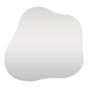 Palermo vgspejl, organisk - spejlglas og aluminium (50x55)