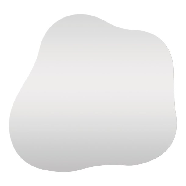 Palermo vgspejl, organisk - spejlglas og aluminium (50x55)