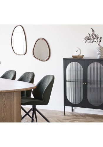 HOUSE NORDIC�Luxon v�gspejl, organisk - spejlglas og natur MDF (47x44)