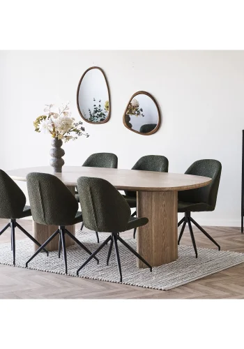 HOUSE NORDIC�Luxon v�gspejl, organisk - spejlglas og natur MDF (64,5x38,5)