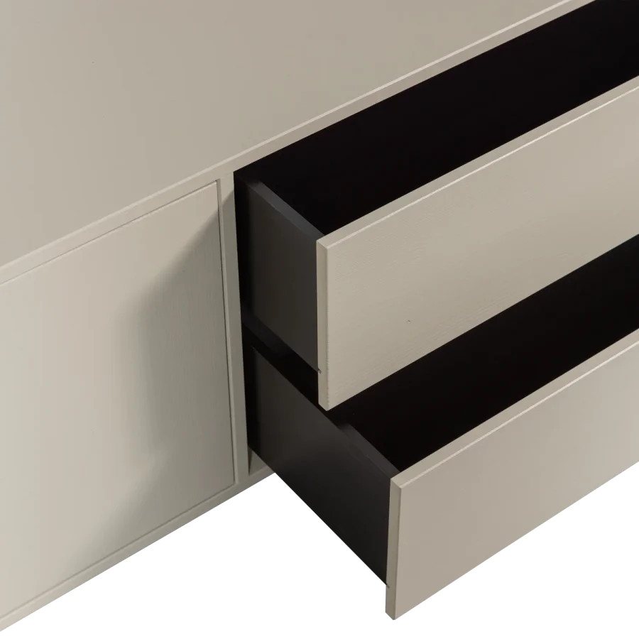 VTWONEN Settle Down TV-bord, m. 2 lger, 2 skuffer og 1 hylde - dust fyrretr (200x45)