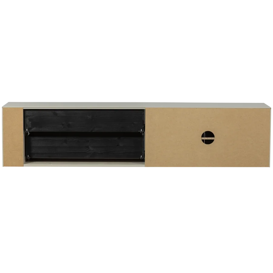 VTWONEN Settle Down TV-bord, m. 2 lger, 2 skuffer og 1 hylde - dust fyrretr (200x45)