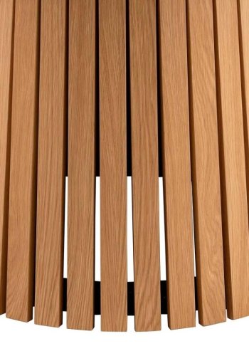 ACT NORDIC Christo matbord, runt - naturlig ekfanér med lamellbotten (120)