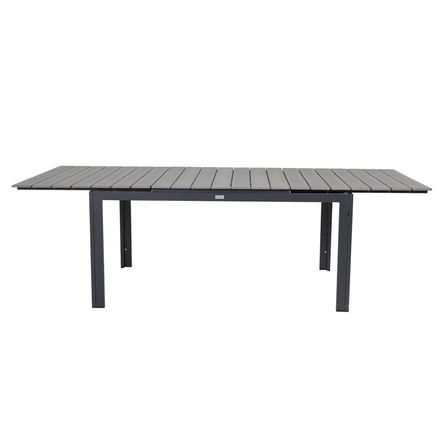 VENTURE DESIGN rektangulrt Levels hagebord med uttrekk - gr, sort aluminium