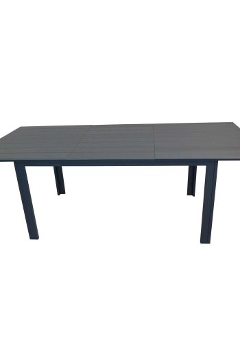 VENTURE DESIGN rektangulr Levels havebord m. udtrk - gr, sort aluminium (229/310x100)  