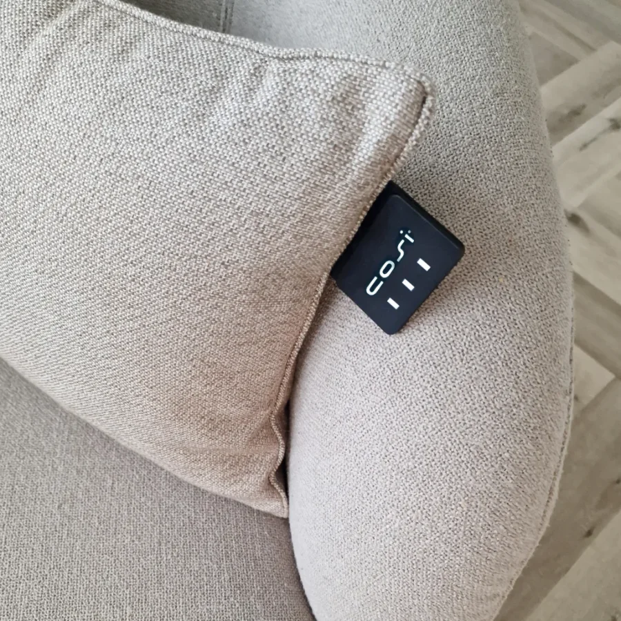 COSI FIRES Cosipillow Strick-Heizkissen, mit Akku, quadratisch - Naturstoff (50x50)