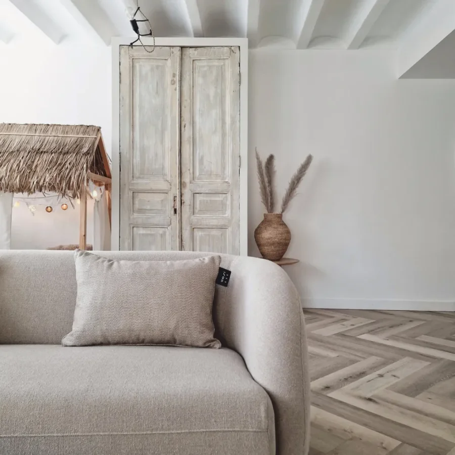 COSI FIRES Cosipillow Strick-Heizkissen, mit Akku, quadratisch - Naturstoff (50x50)