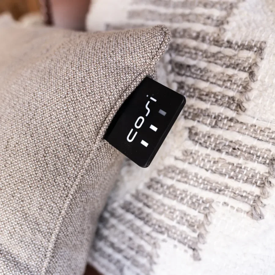 COSI FIRES Cosipillow Strick-Heizkissen, mit Akku, quadratisch - Naturstoff (50x50)