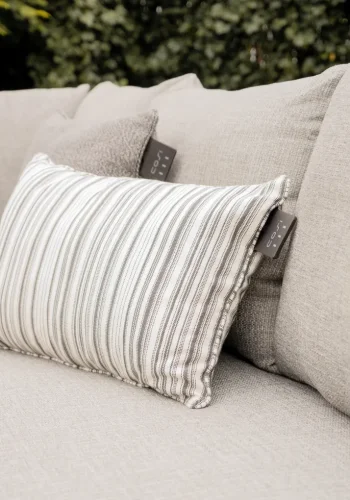 COSI FIRES Cosipillow Striped Heizkissen, Akku, rechteckig - weiß/schwarzer Stoff (40x60)