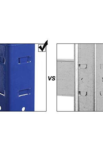 SONGMICS hylle for verktyrom, m. 4 hyller - MDF og bltt stl