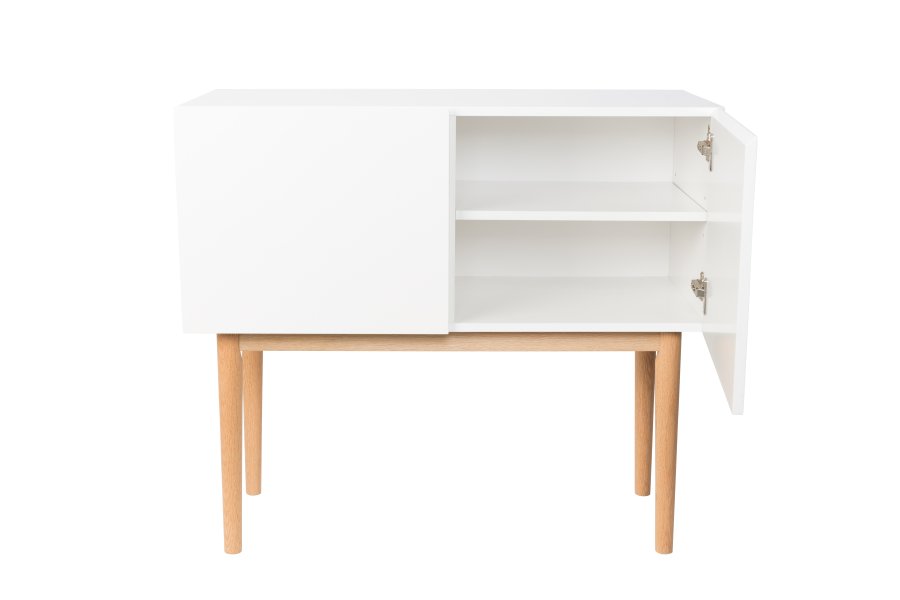 ZUIVER High On Wood skjenk, m. 2 drer - MDF og brun eik