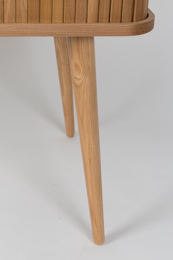 ZUIVER Barbierskap, m. 2 skyvedrer - brun ask finer