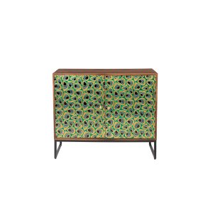 DUTCHBONE Meena sknk, m. 2 lger og 1 hylde - multifarvet og brun mangotr