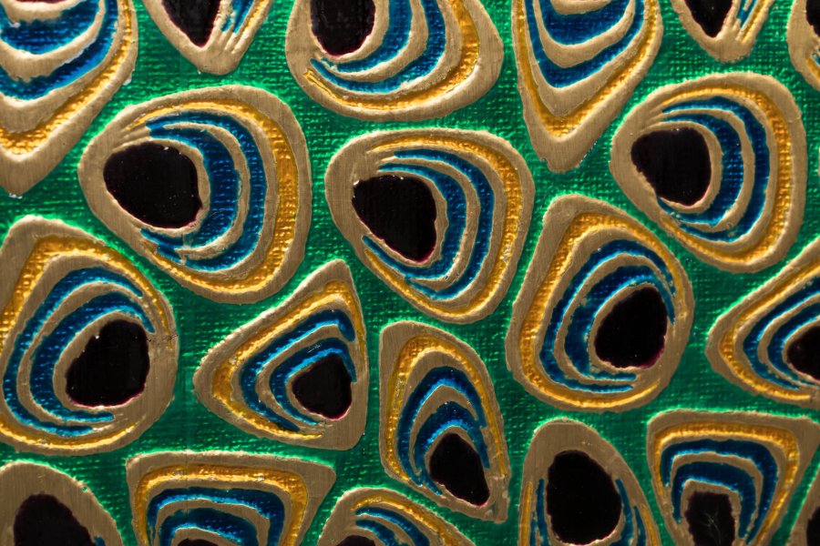 DUTCHBONE Meena skjenk, m. 2 drer og 1 hylle - flerfarget og brunt mangotre