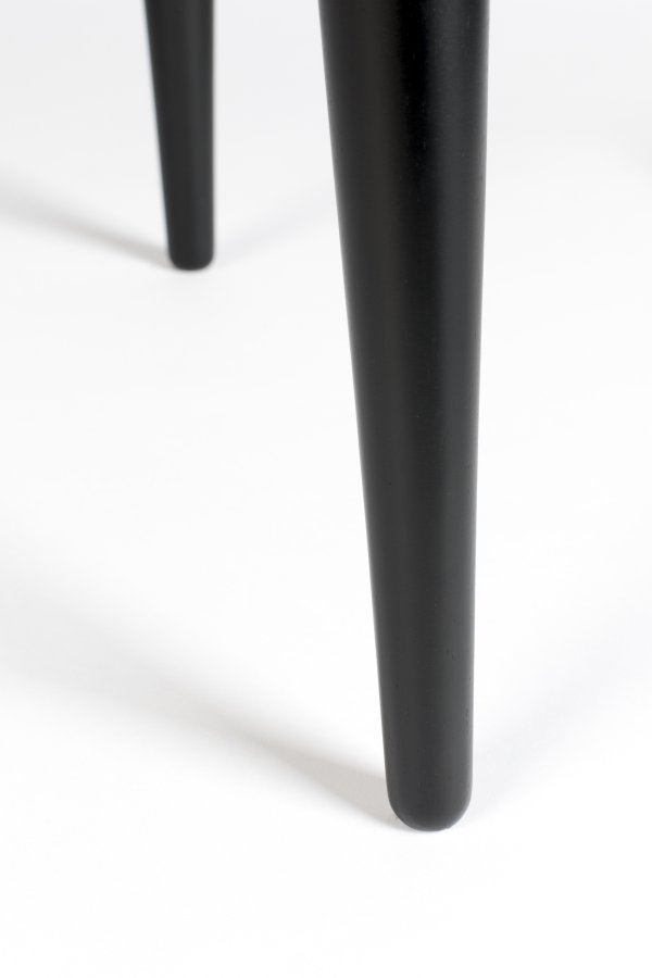 ZUIVER Barbierskap, m. 2 skyvedrer - svart eikefiner og gummitre