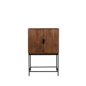DUTCHBONE Saroo skp, m. 2 dörrar och 1 hylla - brunt mangoträ och stl