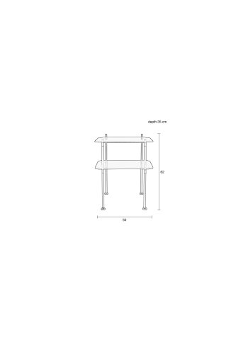 ZUIVER River bokhylle M - risjern