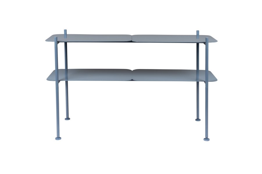 ZUIVER River bokhylle L - havbltt jern