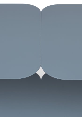 ZUIVER River bokhylle L - havbltt jern